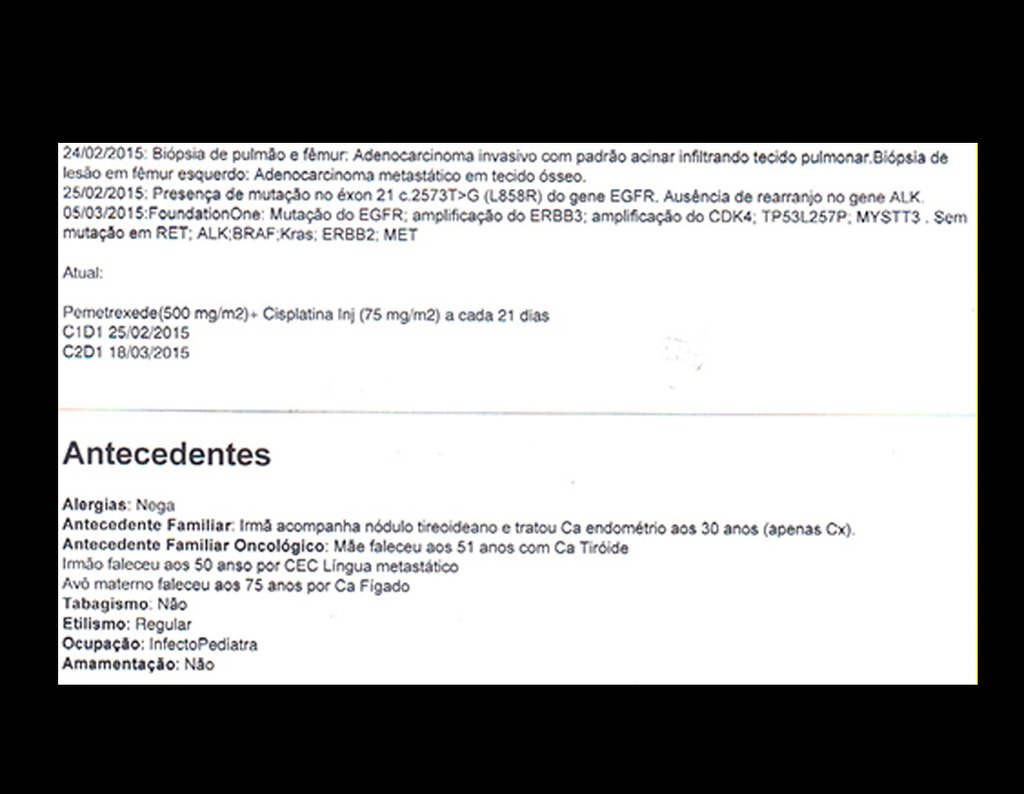 Figura 26b: Evolução Clínica em 08/04/2015, página a.